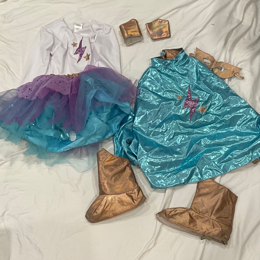 Pottery Barn Kids Superhero Costume - Blue and Gold